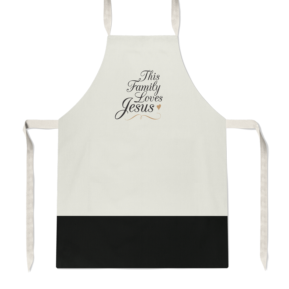 This family loves Jesus Apron
