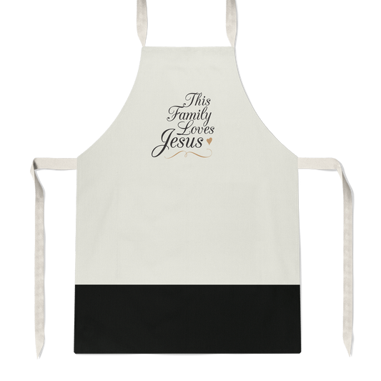 This family loves Jesus Apron