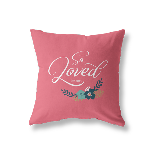So Loved pillow cover