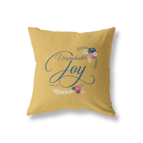 Joy pillow cover